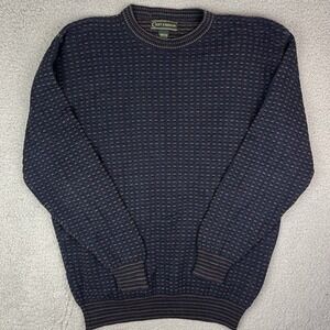 Vintage Croft & Barrow Sweater Grandpa Geometric Knit Pullover 90s Large Tall